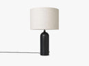 Gravity Table Lamp Large - Blackened Steel base, Canvas shade