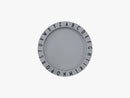 Eat & Learn plate, Cool Grey