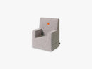 KK Kids Chair XL, Multi grey w orange
