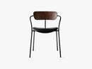 Pavilion AV4 Walnut, Black Silk Aniline Leather