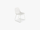 Fiber Side Chair - Sled Base - Normal Shell, Natural White/White