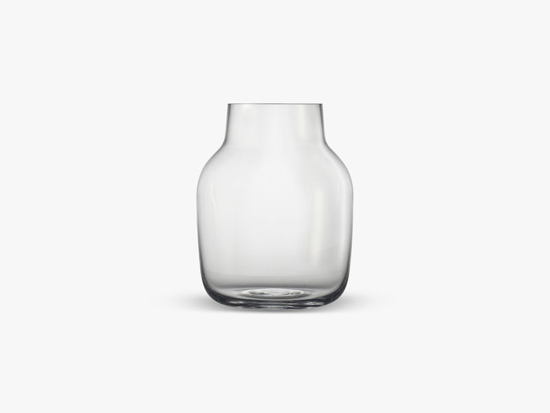 Silent Vase / Large, Ø 15 - Clear