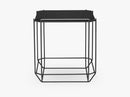 Jewel Side Table, sort glas