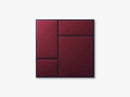 Nouveau Pin Medium, Blue Powder Coated Steel/Rouge Noir