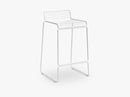 HEE Bar Stool Low, White