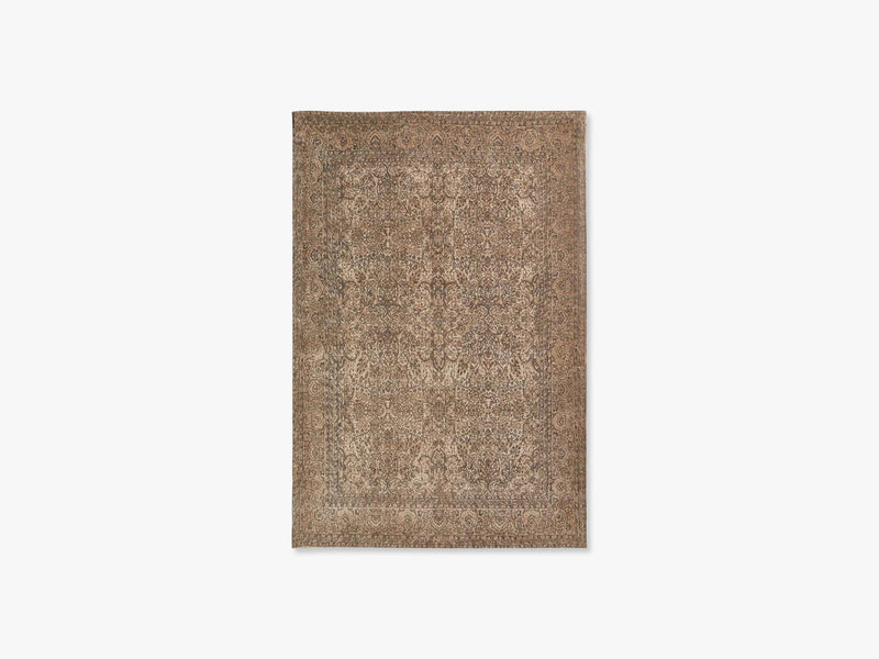 KARMA woven rug, peach/nude/grey