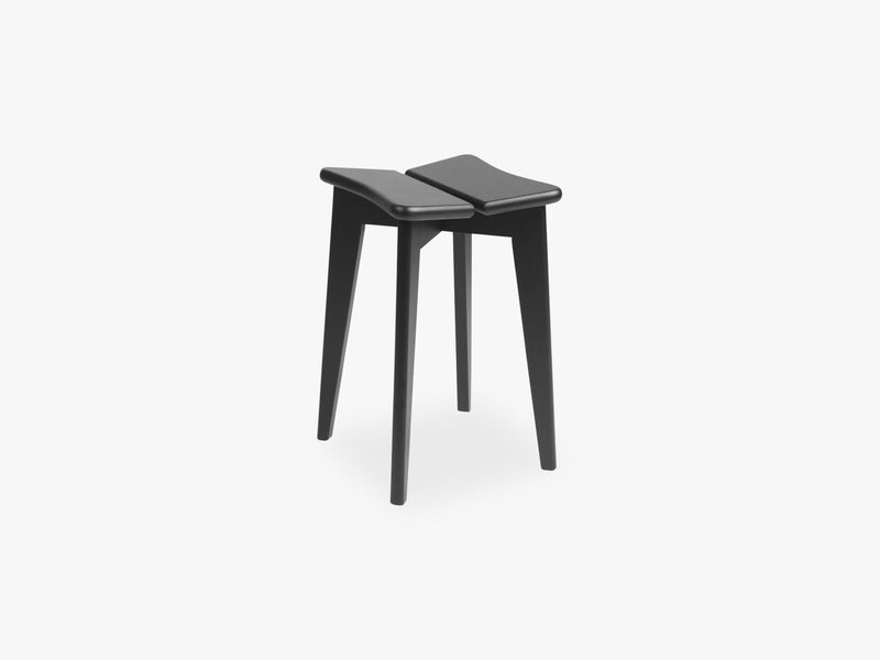 Tre?fle Stool, Black Stained Oak Matt Lacquered