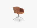 Fiber Armchair - Swivel Base WO Return - Textile Shell, Remix 452 / Grey