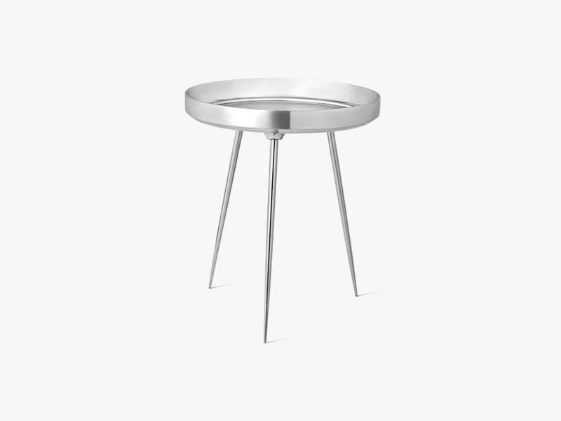 Bowl Table Medium, Partly Recycled aluminium - Polished