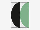 Half Circles III - Green/Blue