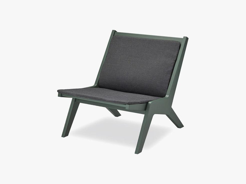 Miskito Lounge Chair, Hunter Green/Dark Green