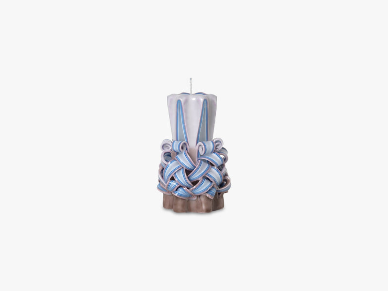 Hand-Carved Candles, Dusty Purple