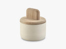 Paddle Jar, Oak/Cheramic