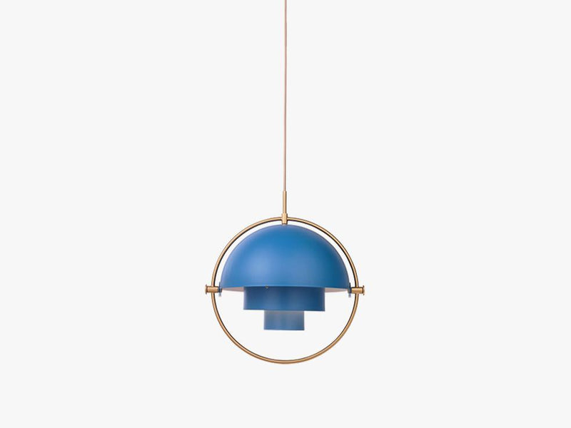 Multi-Lite Pendant - Ø36 - Brass Base, Blue