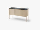 Jut Cabinet, Black Marble Top