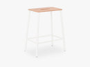 Adam Stool H50, Matt White Leather