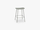 Fiber Bar Stool - Tube Base H: 65 Cm, Dusty Green/Dusty Green