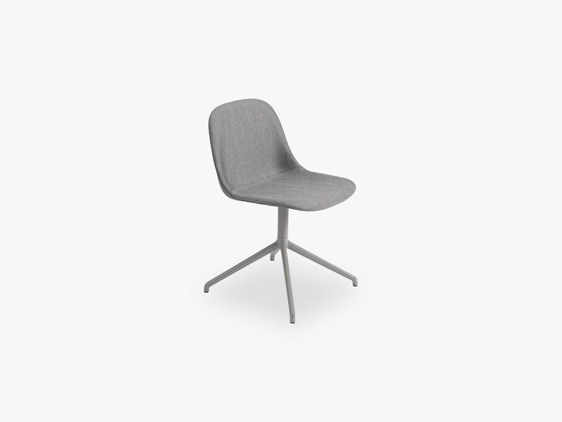 Fiber Side Chair - Swivel WO Return - Textile Shell, Remix 133 / Grey