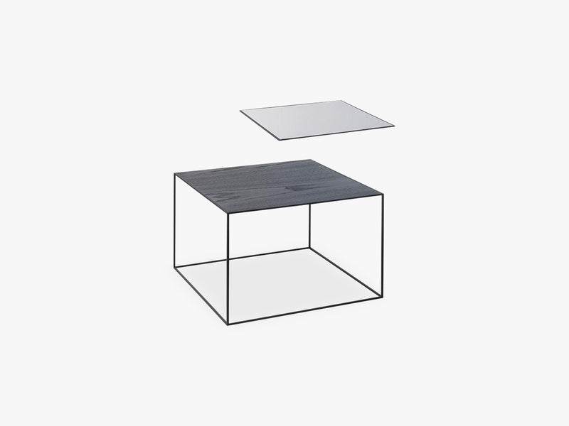 Twin 49 table, black, black/cool grey