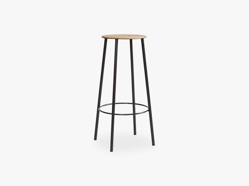 Adam Stool R031 Oak Black, H76