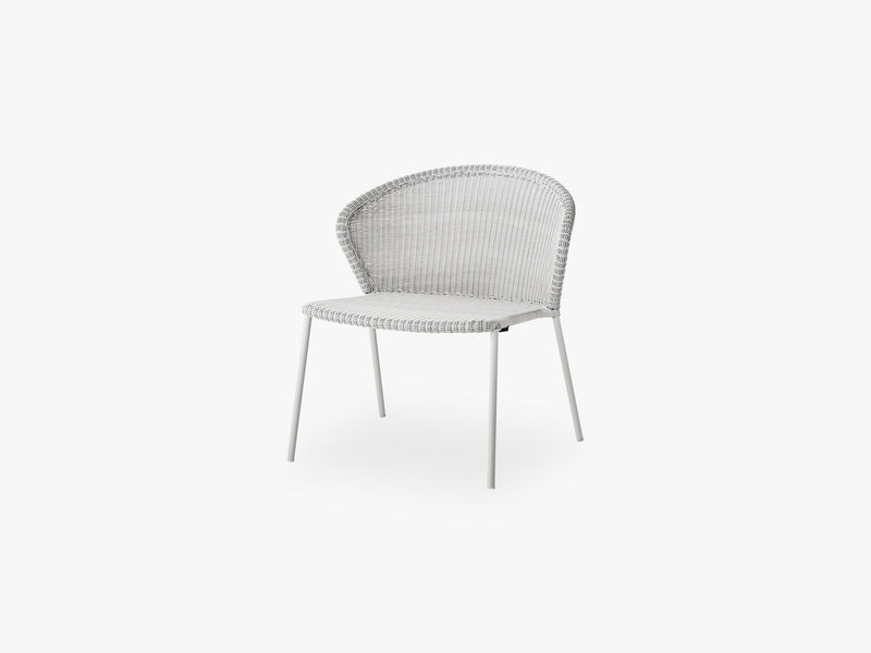 Lean Loungestol - Stabelbar, White Grey