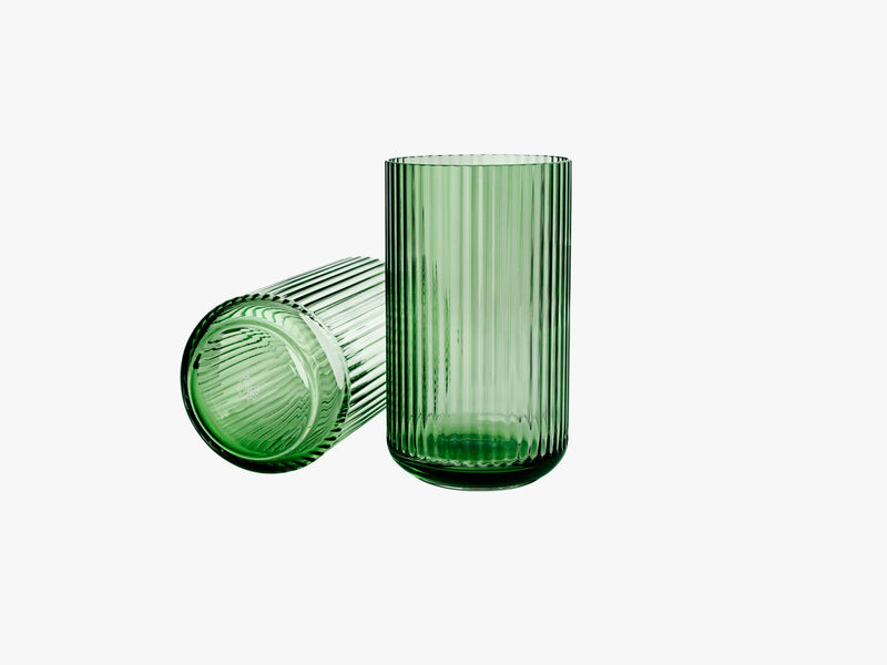 Lyngbyvase, copenhagen green glas