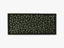 Måtte/løber, 67x150 cm, leaves, dark green