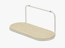 Wire Shelf Large, Ash Shelf/Silver, White Frame