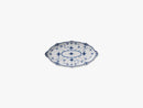 Musselmalet Halvblonde Ovalt Fad, 24,5 Cm