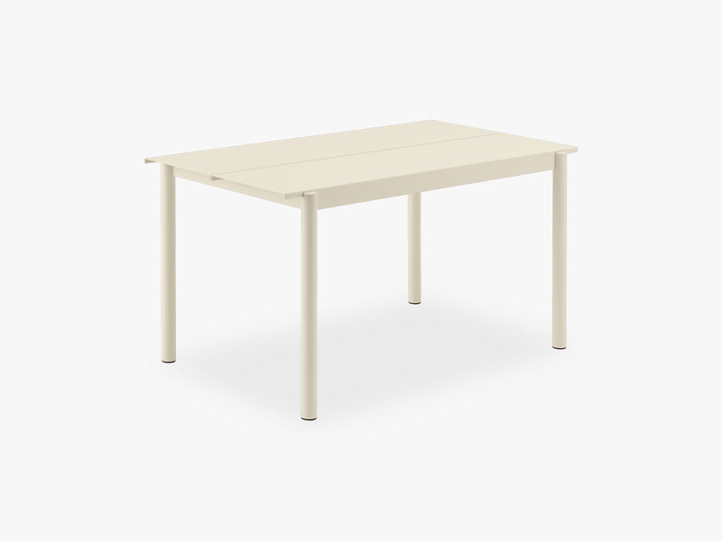 Linear Steel Table - 140, White