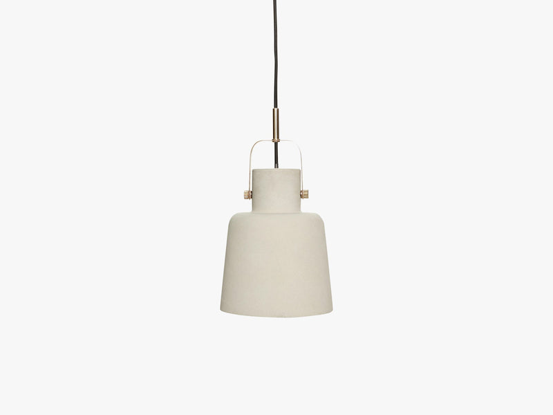 Lampe, beton/messing