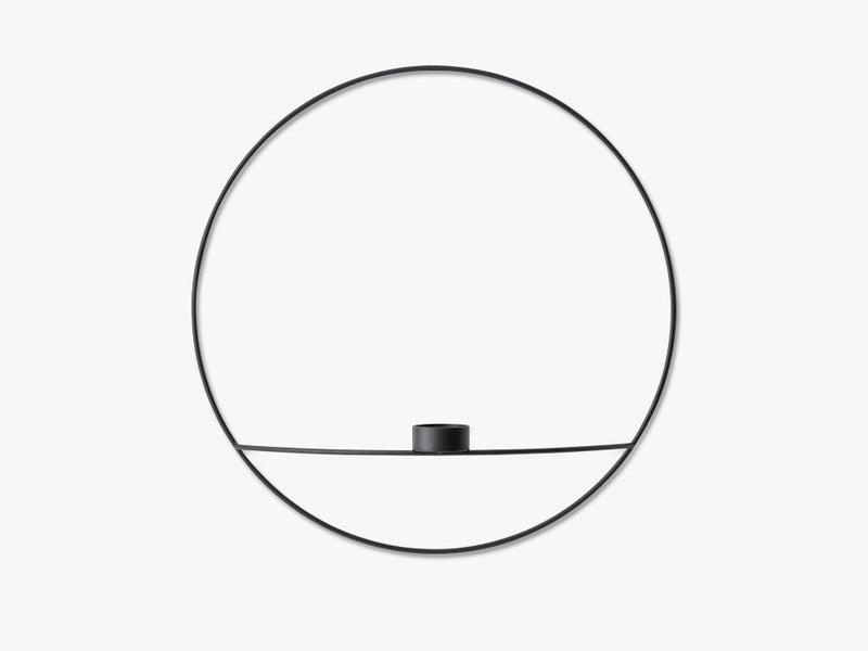 POV Circle, Tealight Candleholder, L, Black