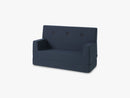 KK Kids Sofa, Dark Blue w. black buttons