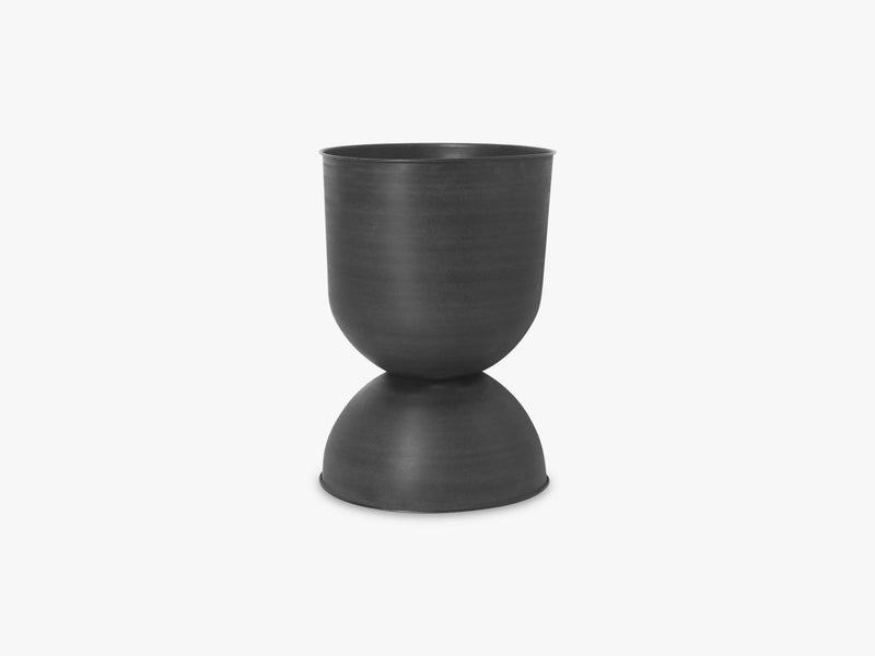 Hourglass Pot - Large - Black/Dark Grey