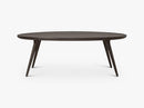 Accent Oval Lounge Table W: 80, Sirka Grey Stained Oak