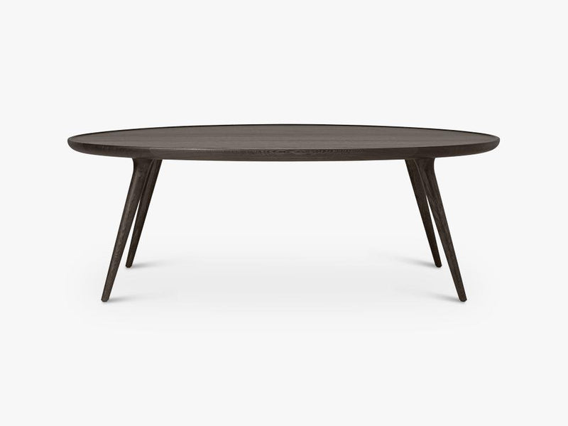 Accent Oval Lounge Table W: 80, Sirka Grey Stained Oak