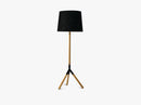 Lathe Floor Lamp, Natural Oak - H:149 cm Ø: 51 cm
