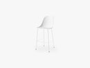 Harbour Side Chair - Bar, Light Grey Base/White Shell