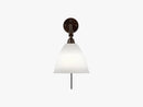 BL7 Wall Lamp - Ø16 Black Brass, Bone China