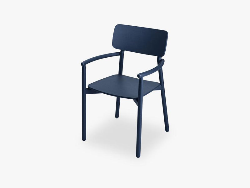 Hven Armchair, Dark Blue, Oak