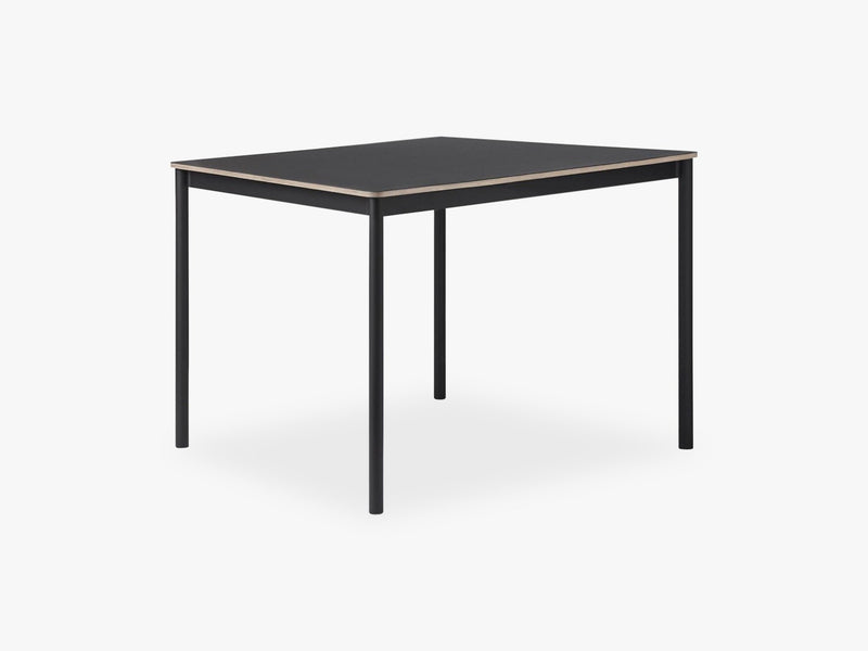 Base Table - 140 X 80, Black/Black Linoleum/Plywood