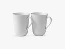 Hvid Riflet Krus, 33 Cl – 2 Stk