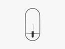 POV Oval Candleholder, Black