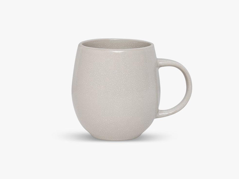 Aya Mug W/handle 9cm, rustic ivory