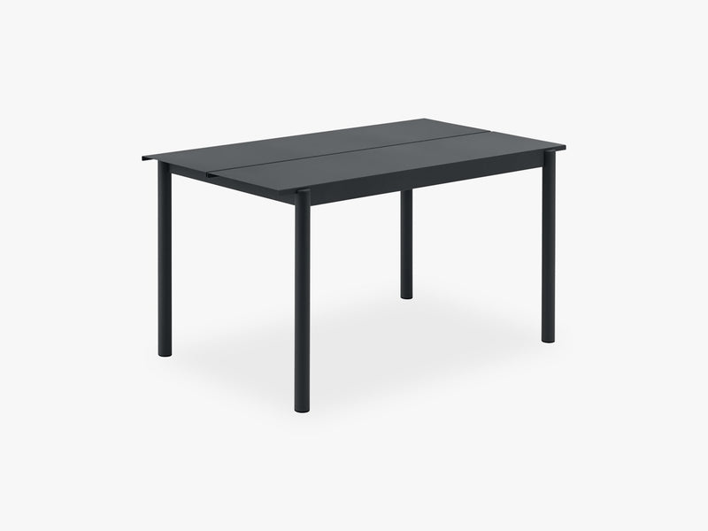 Linear Steel Table - 140, Black