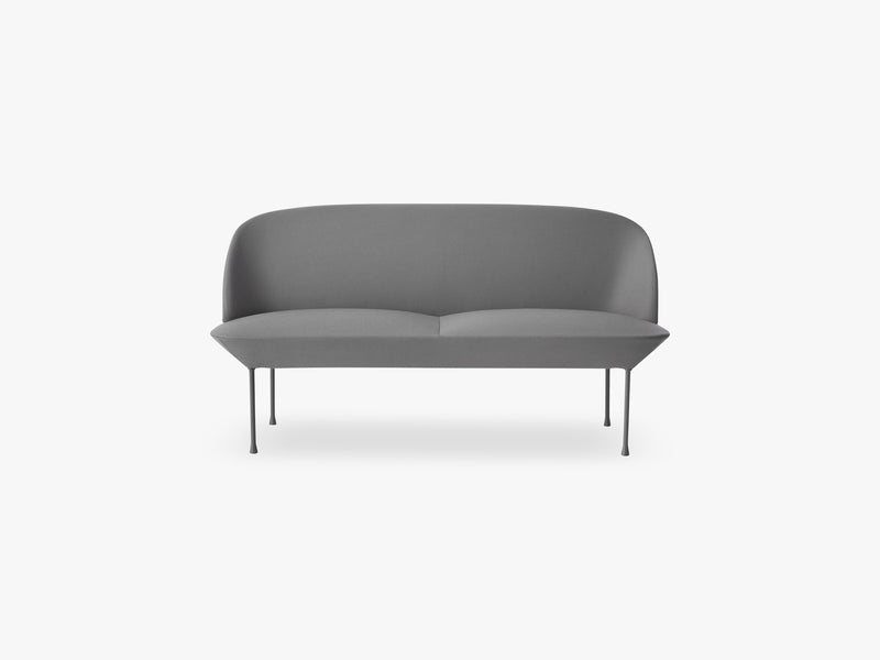 Oslo Sofa / 2-Seater, Steelcut 160 / Light Grey Legs