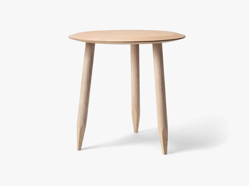 Hoof Table - SW1 -  Ø50cm - White oiled oak