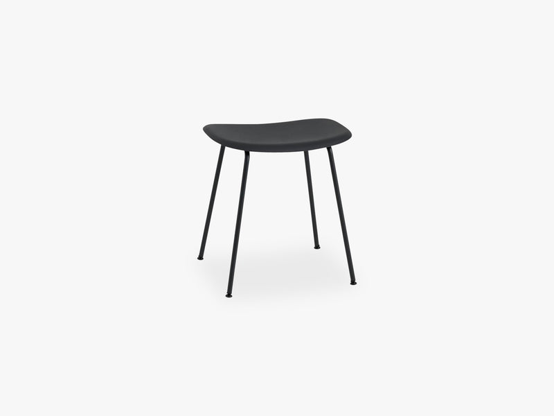 Fiber Stool - Tube Base H: 45 Cm, Black/Black