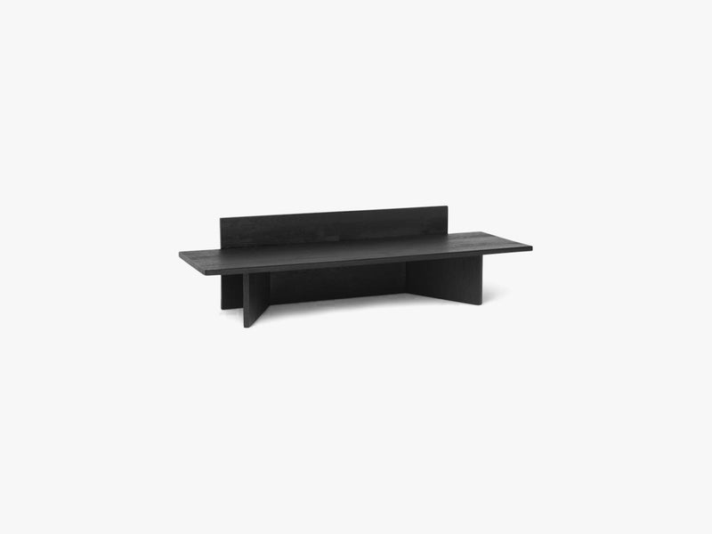 Oblique Bench - Black Oiled Oak