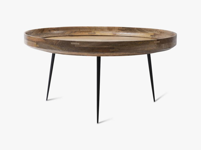 Bowl Table Extra Large, Natural Lacquered Mango Wood